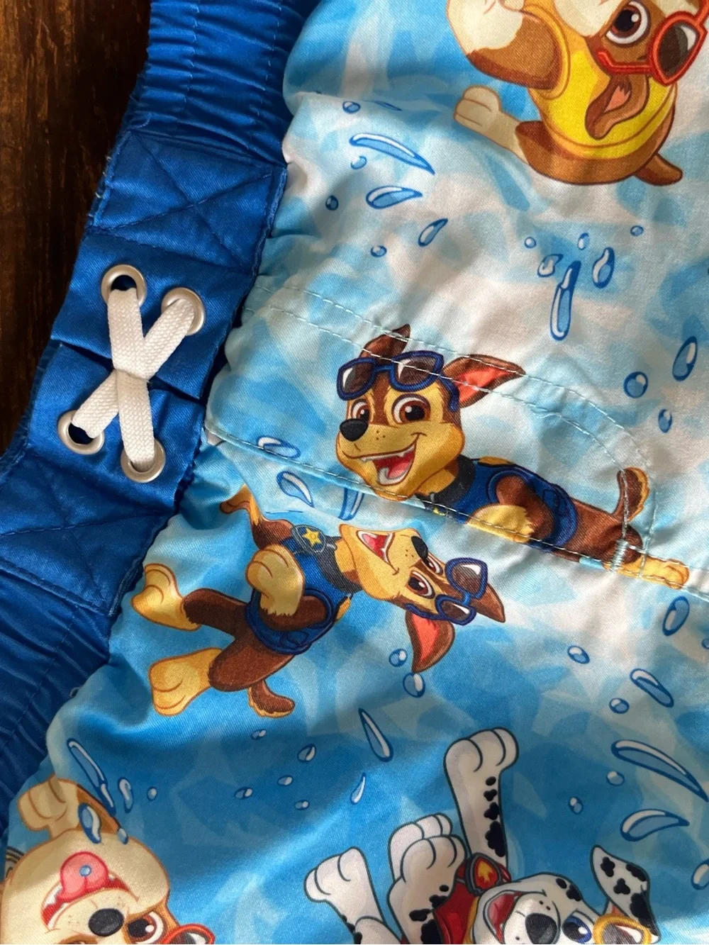 Paw Patrol 2-Piece Rash Guard Swim Set Chase Marshall Boys Size 6